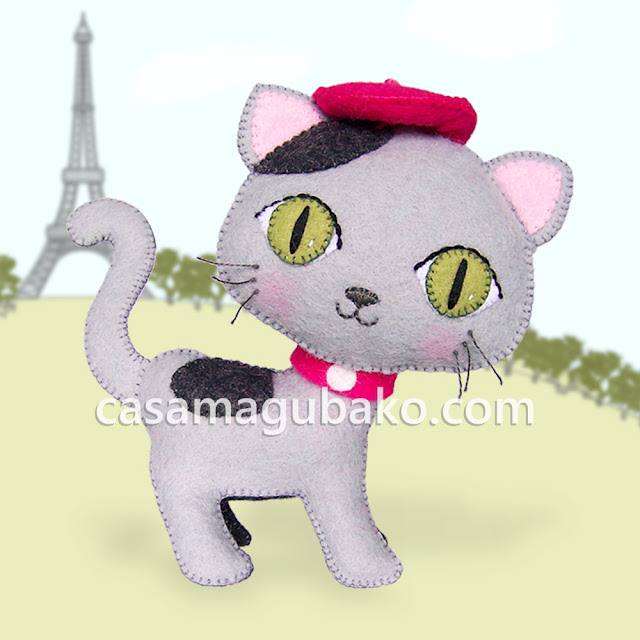 Cat Tutorial - French Cat by casamagubako.com