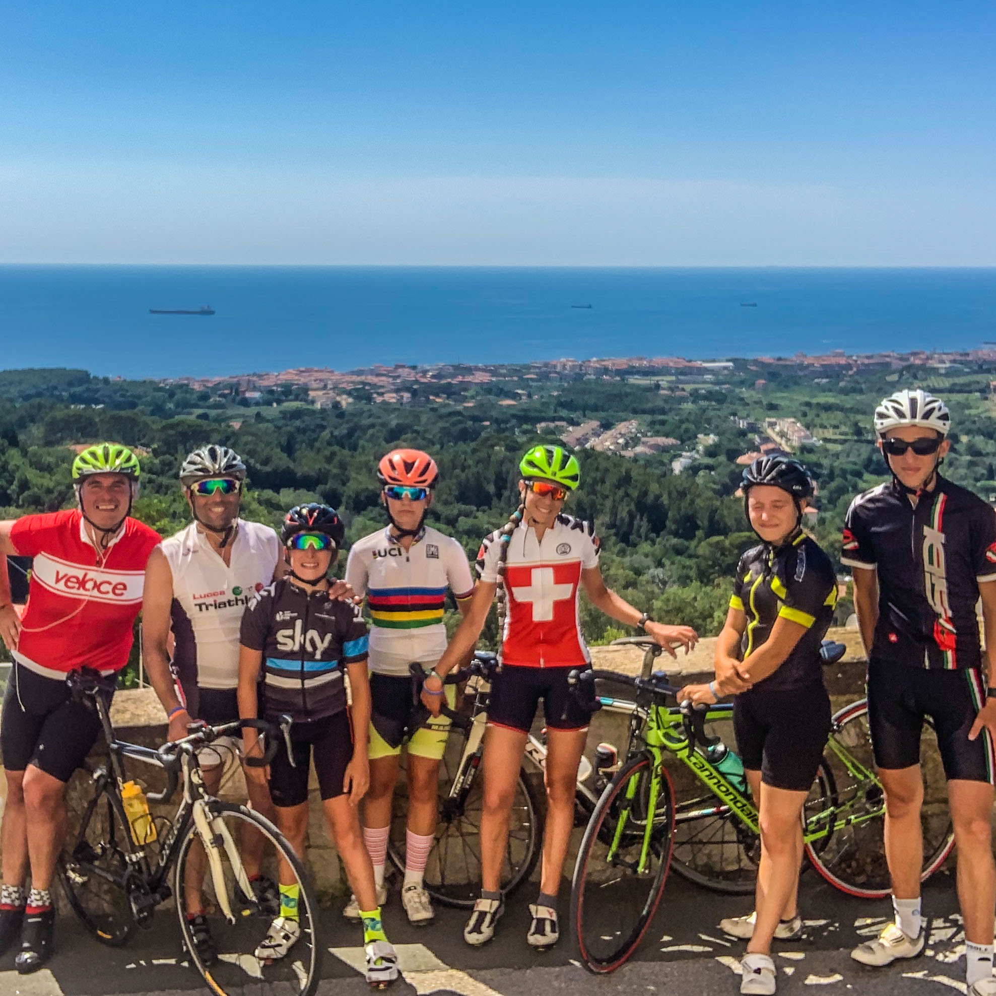 cycling tuscany coast full carbon road bike rental and shore guided