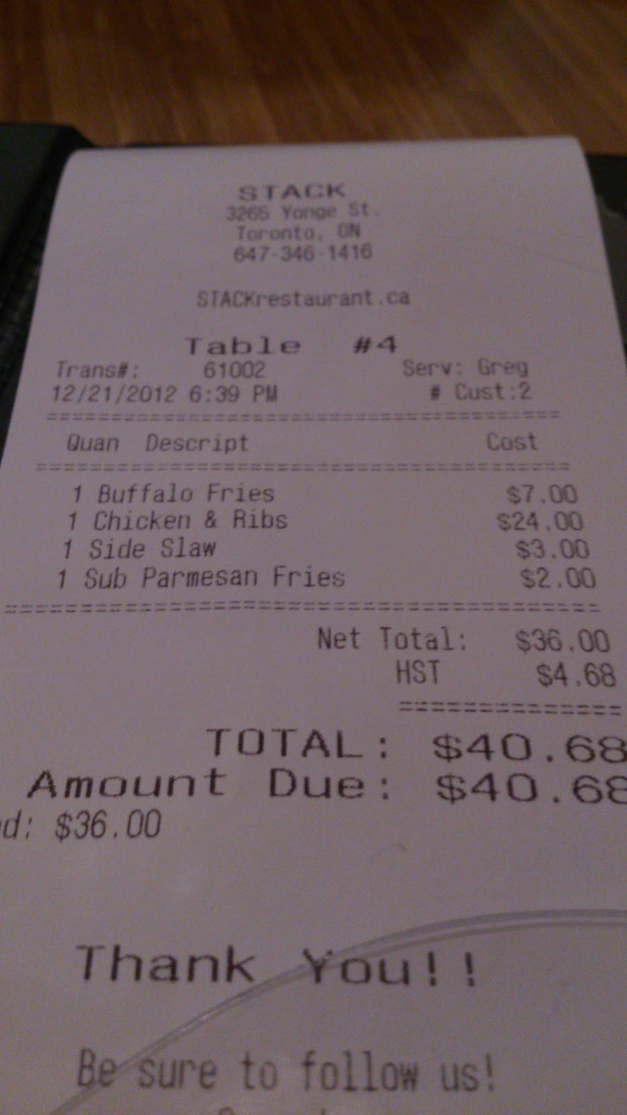 STACK Smokehouse Restaurant | CJ NOMS