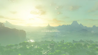 screenshot of the rising Hyrule Castle from the Breath of the Wild sequel trailer