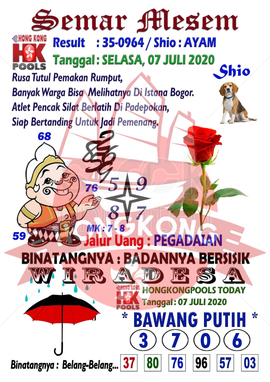 Prediksi Syair Hk 7 Juli 2020 Syair Togel Hk Pangkalantoto