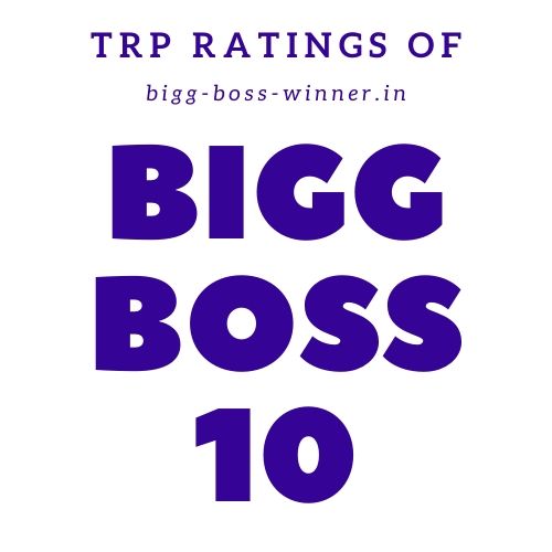 Bigg Boss 10 TRP Ratings