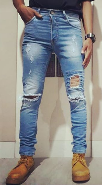 Model Celana Jeans Sobek Pria Terbaik 2020