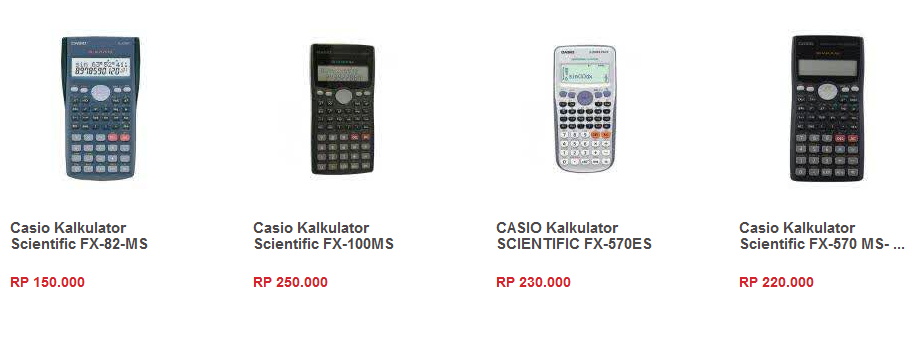 Daftar Harga Kalkulator Casio Scientific - Kita Punya