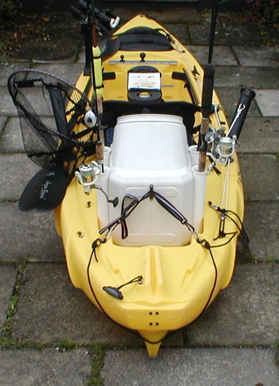 Cornish Shore and Kayak Fisherman Kayak Fishing Set Up