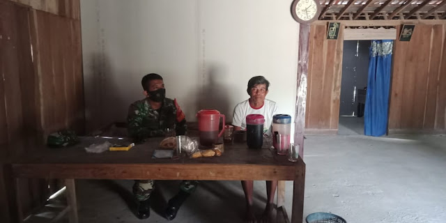 Babinsa Poleng Aktif Datangi Warga Binaan