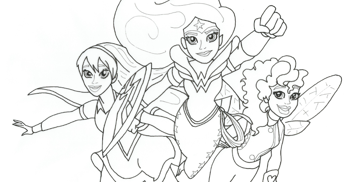 Free Printable Super Hero High Coloring Pages: DC Super Hero Girls Free