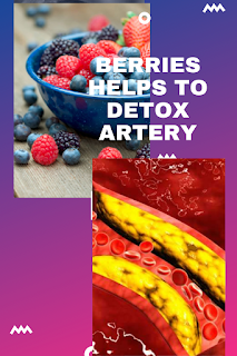 Berries helps to detox artery