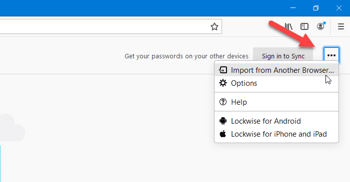 Hoe wachtwoorden vanuit een andere browser naar Firefox te importeren