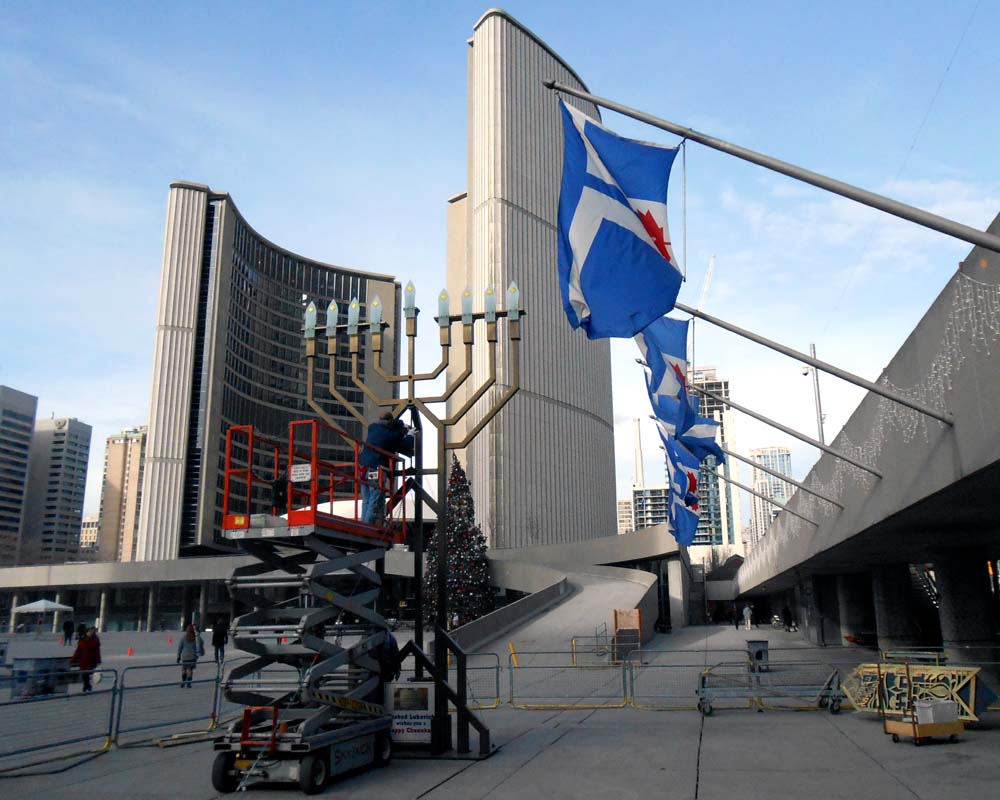 Toronto Grand Prix Tourist A Toronto Blog A Hanukkah Menorah in the