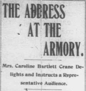 1909 newspaper headline about lecture in Daytona Beach Screen grab of part of 1909 newspaper