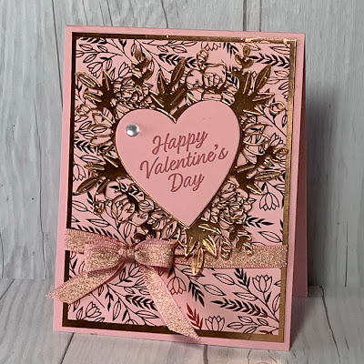 Handmade Valentine with Copper Heart from the Always In My Heart Bundle from Stampin' Up!