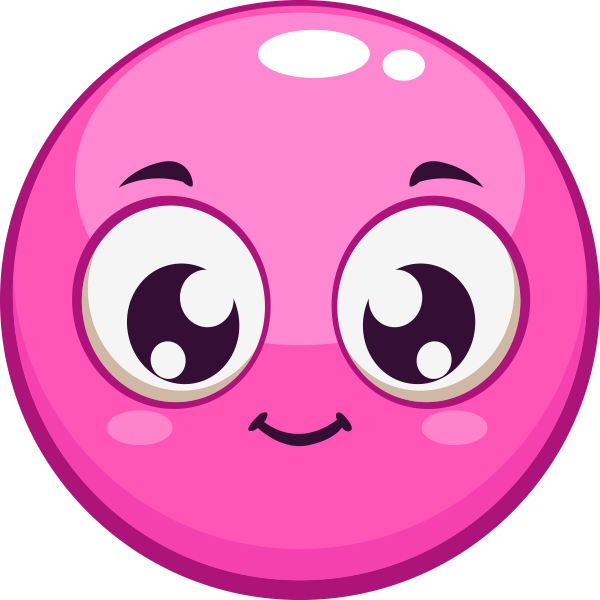 Pink Smiley Face Symbols & Emoticons