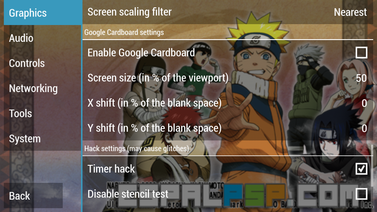 The Best PPSSPP Game Setting Of Naruto Ultimate Ninja Heroes Free