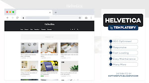 Helvetica - Responsive Clean Blogger Template