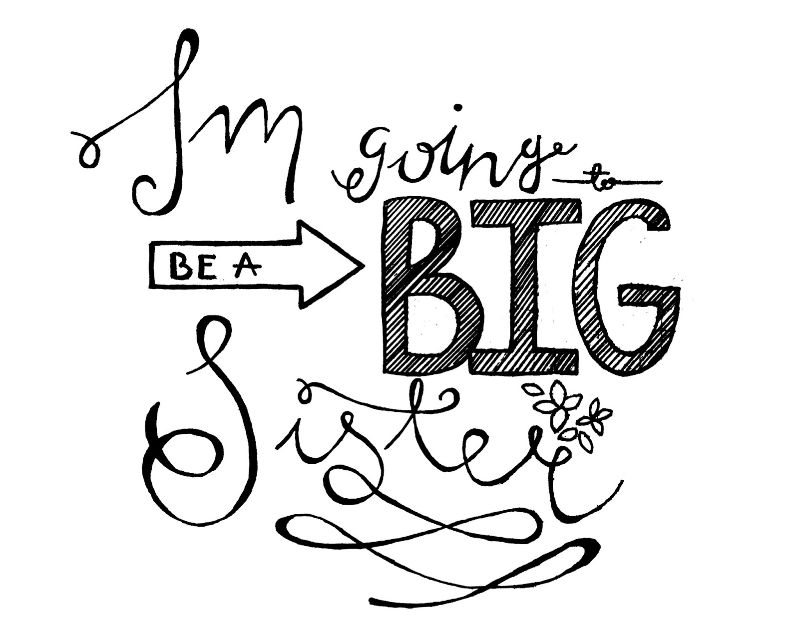 Free Printable Big Sister Sign My Someday In May Free Printable Big Sister Sign My Someday In May