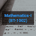 Mathematics-I (BT-1002)