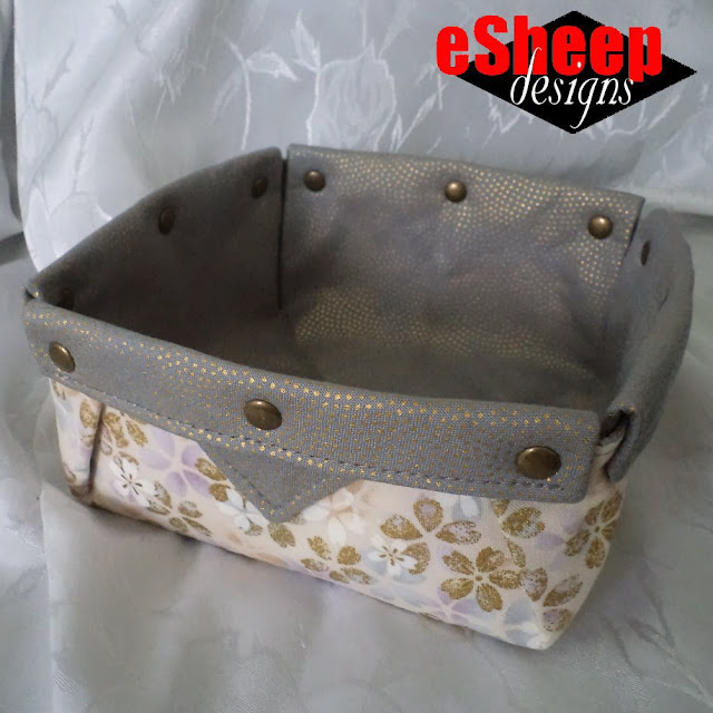Fabric Origami Tray crafted by eSheep Designs