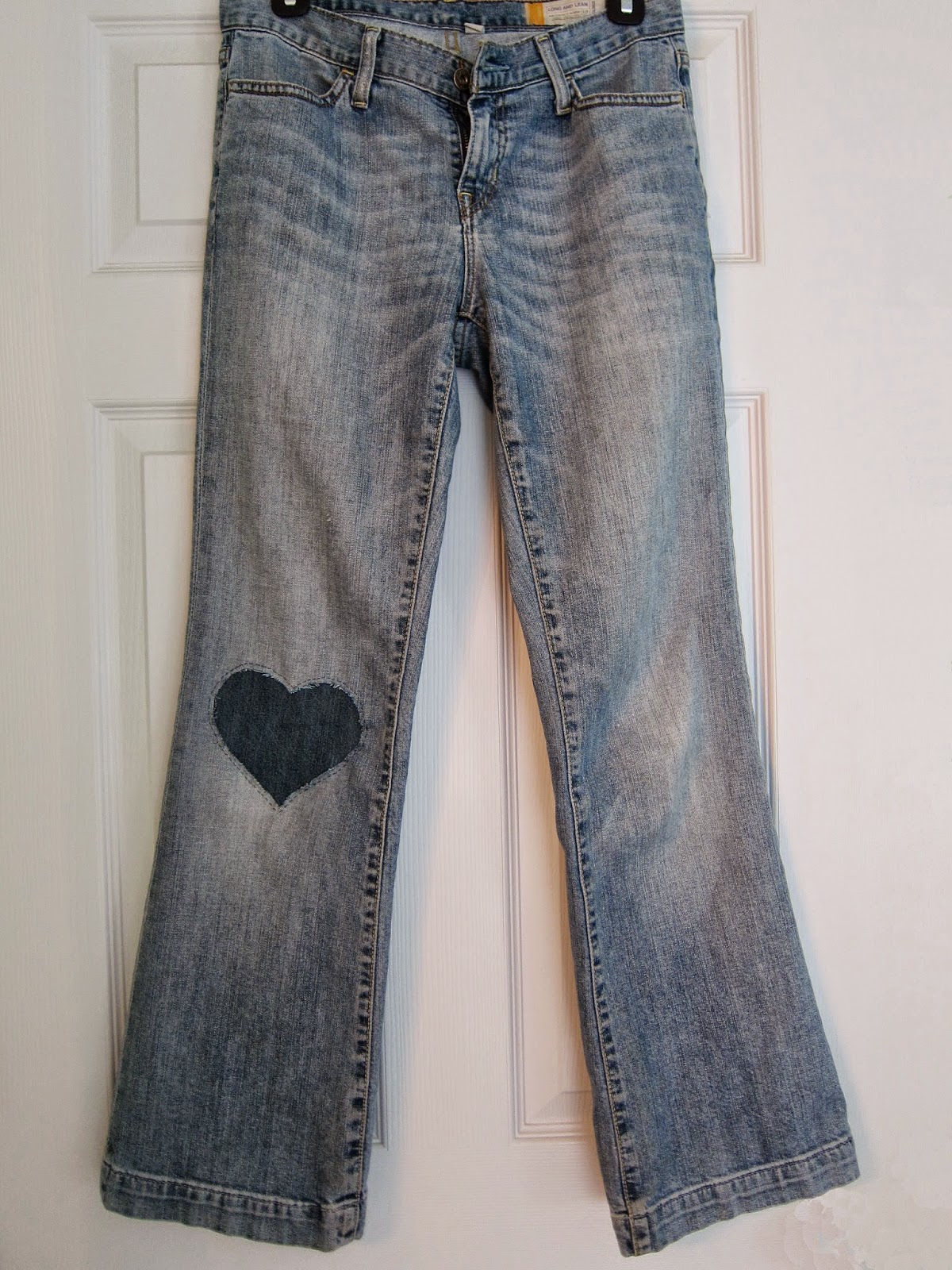 Brushstrokes & Bottlecaps: Upcycled Patchwork Jeans #2