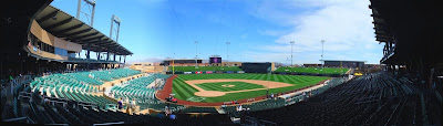 panorama, spring training baseball stadium, arizona