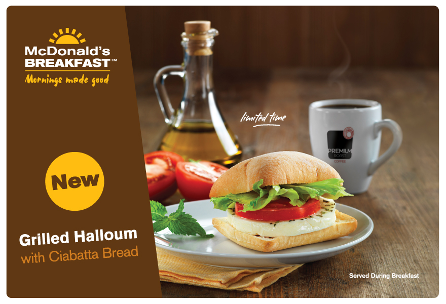 Around the World McDonald's New Grilled Halloum on Ciabatta in Kuwait