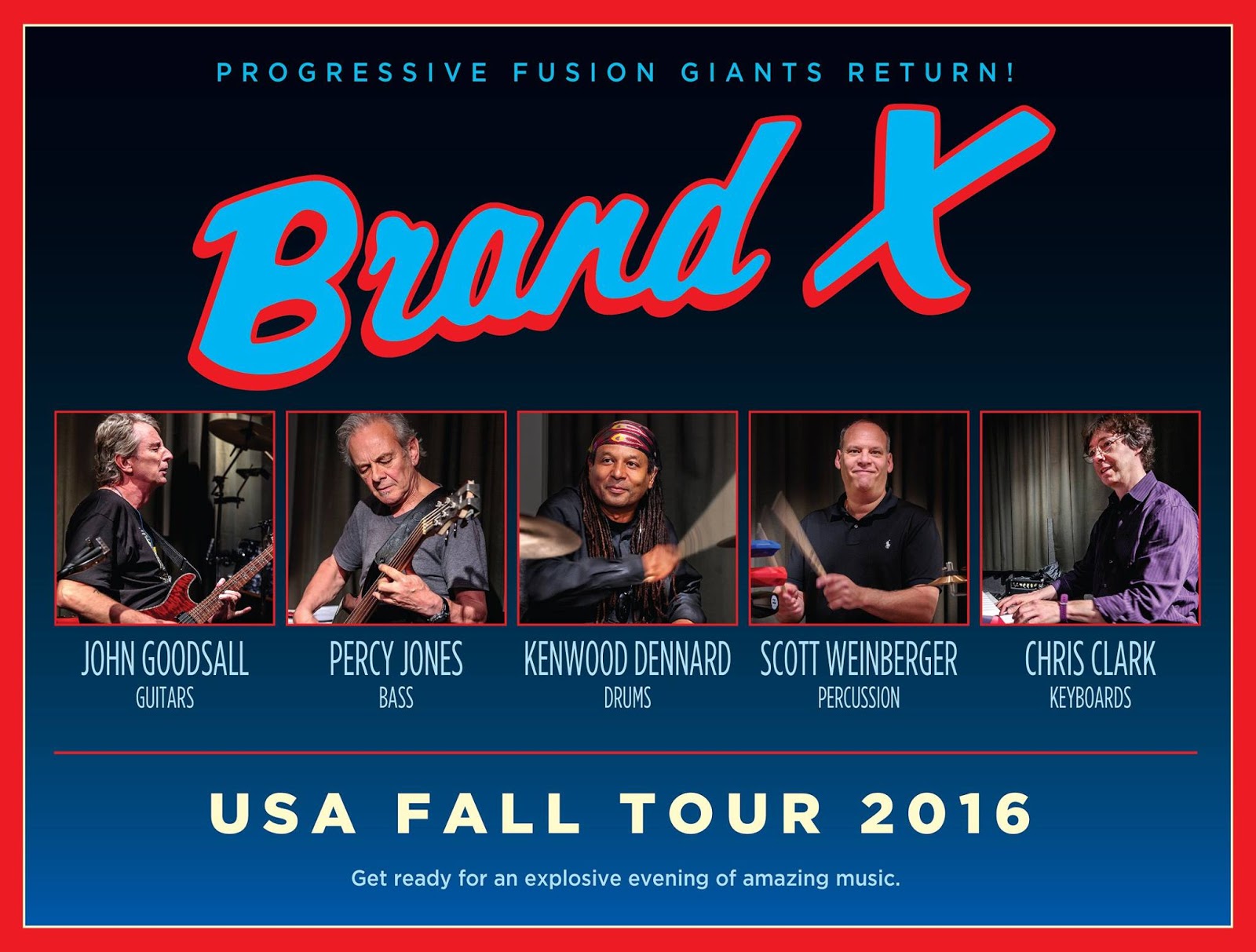 Progworld Brand X Reunite to Tour US 2016/2017