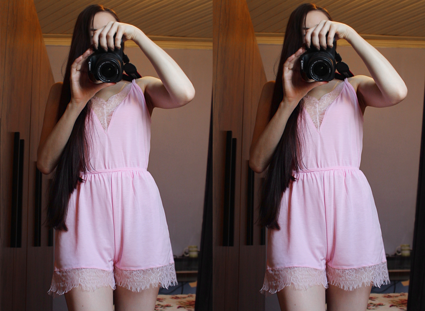 Mini Lace Jumpsuit Outfit Cute & Sweet Homewear OOTD