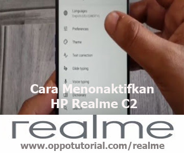 Cara Menonaktifkan HP Realme C2