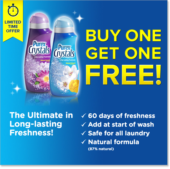 The Halton Mom Coupon Available for FREE Purex Crystals! It's a BOGO