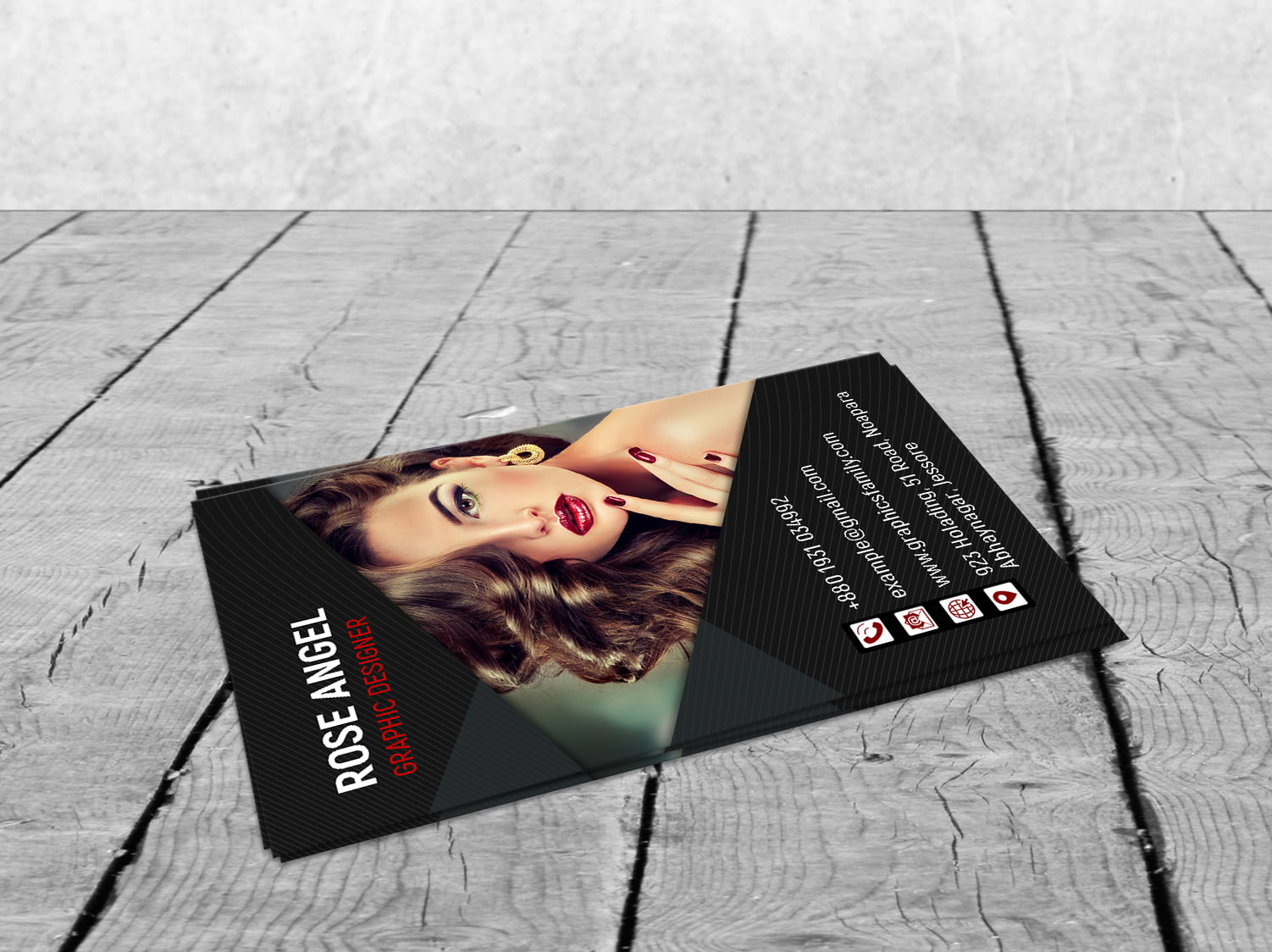 Beauty And Fashion Vertical Business Card Design Free Download Beauty And Fashion Vertical Business Card Design