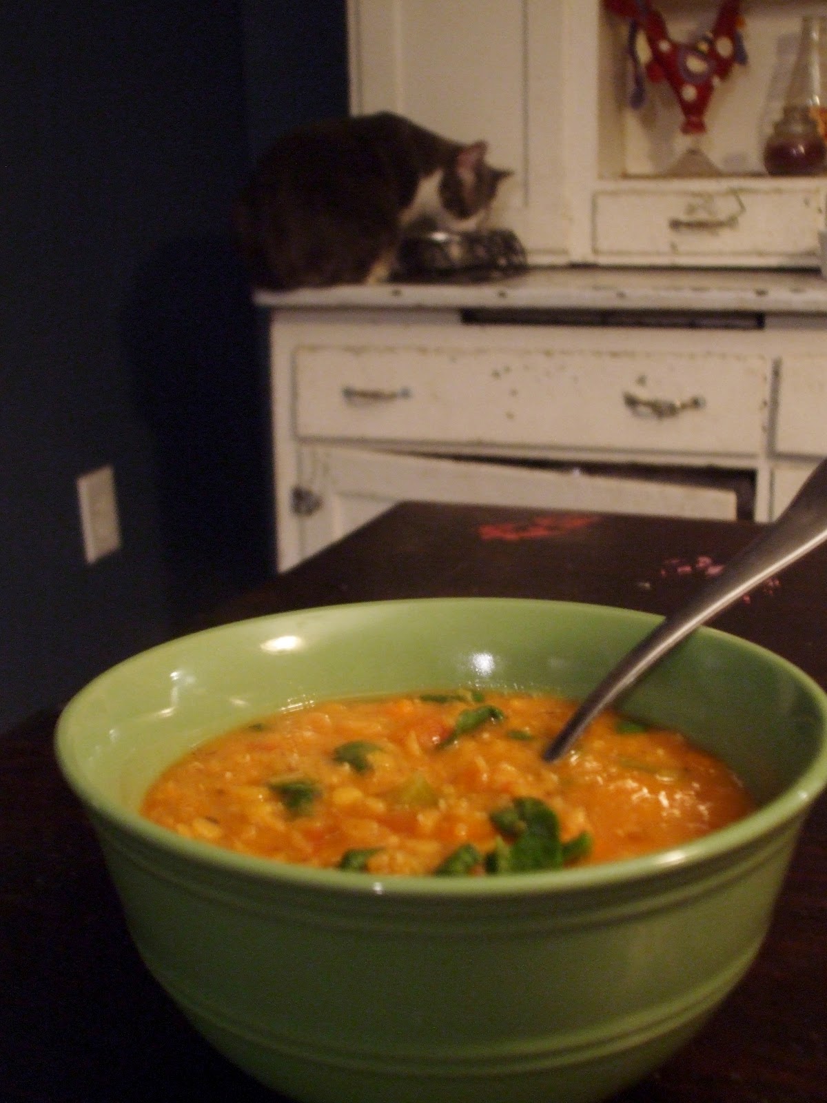 The Woodchuck Vegan: Lentil Spinach Soup