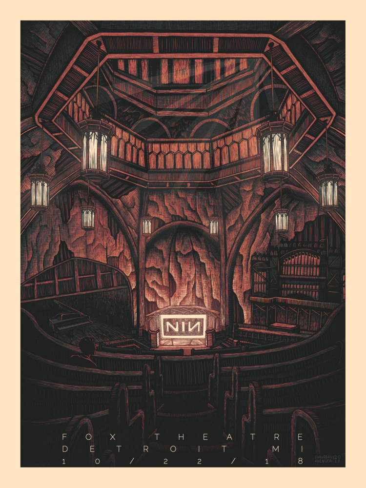 Inside The Rock Poster Frame Blog Nine Inch Nails Detroit Print By Suburban Avenger Studios - Nine Inch Nails Picture Frame Inside The Rock Poster Frame Blog Nine Inch Nails Detroit Print By Suburban Avenger Studios - Nine Inch Nails Picture Frame