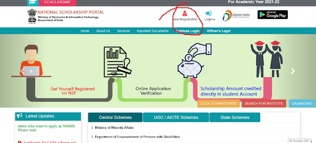 National Scholarship Apply Online for 2021-22, How to Apply Scholarship Online in 2021-22, online scholarship national or state, state or central scholarship online, apply online scholarship,