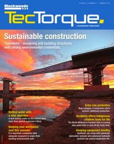 TecTorque 2013-03 - Summer 2014 | CBR 96 dpi | Quadrimestrale | Lavoro | Attrezzature e Sistemi | Industria | Tecnologia
TecTorque is a Blackwoods publication focusing on workplace environments and all the ins and outs that go with them including equipment, workers, environment, community and more.