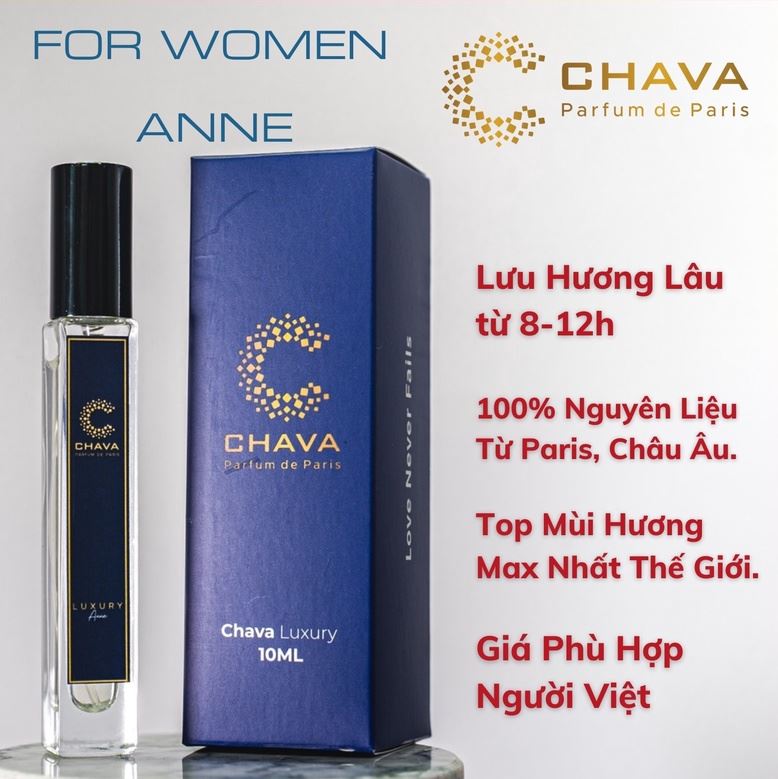 NƯỚC HOA MINI LUXURY ANNE 10ML – CHAVA