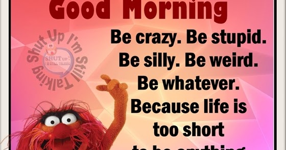 Truth Follower: Be Crazy, Stupid and Silly Its Happy Thursday
