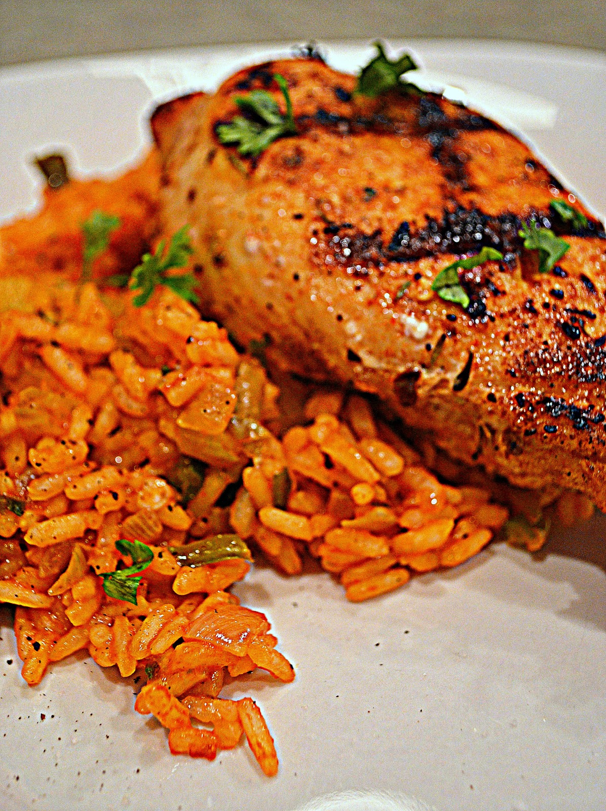Cooking With Toots: Spicy Spanish Rice and Grilled Chicken