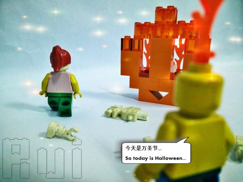 Lego Halloween - There is a girl
