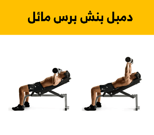 دمبل بنش برس مائل