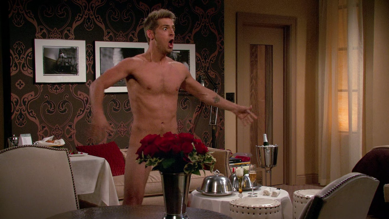 Jean-Luc Bilodeau shirtless in Baby Daddy 4-20 "Till Dress Do Us Part&...
