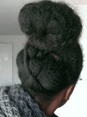 natural hair updo