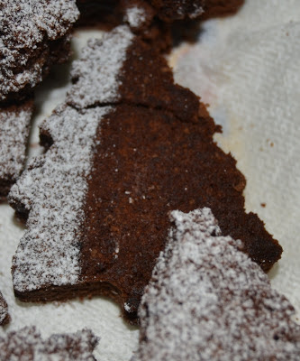 brownies a forma di alberi di natale e stelle ♡