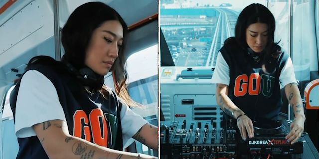 Track? !D. : Watch Peggy Gou performing inside a train in South Korea