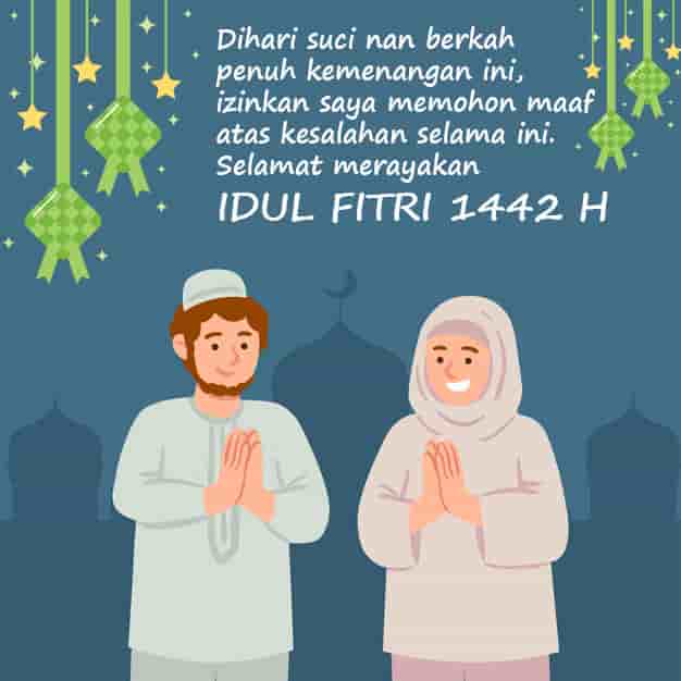 5 Gambar Kartu Ucapan Selamat Idul Fitri 2021 Terbaru Review