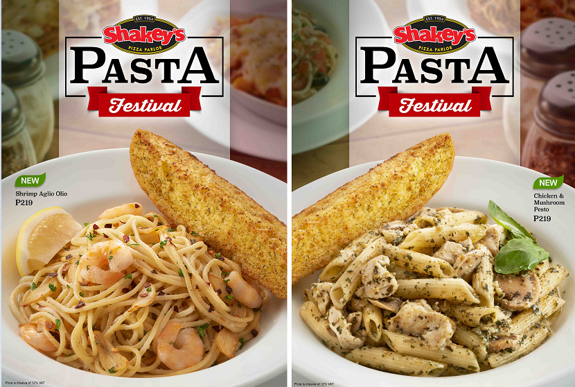 Shakey's August Specials Mozzarella Cheese Sticks and Pasta Festival