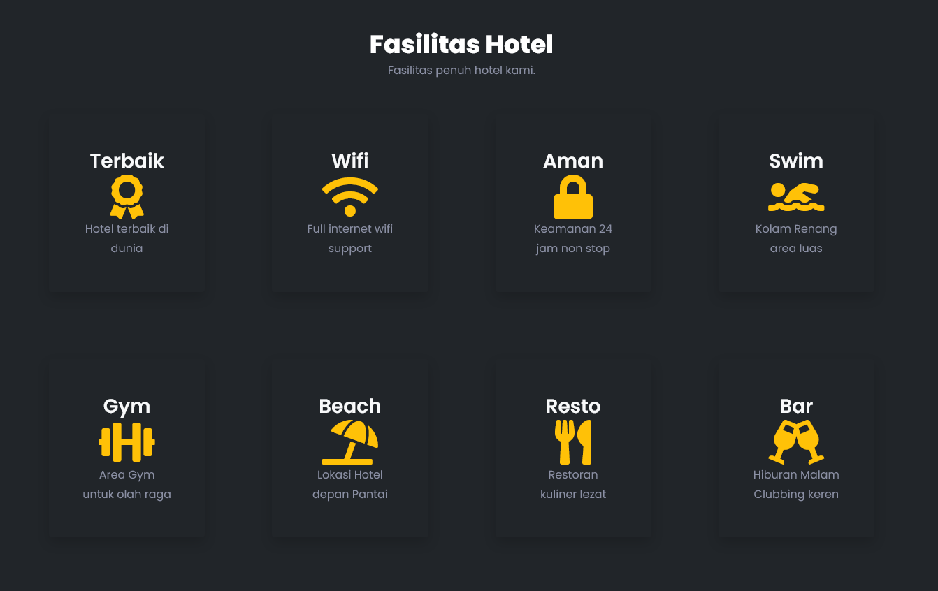 pembuatan website hotel aplikasi hotel reservasi online shadow rounded