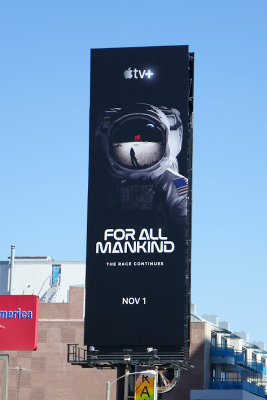 For All Mankind Apple TV+ series premiere billboard For All Mankind Apple TV billboard