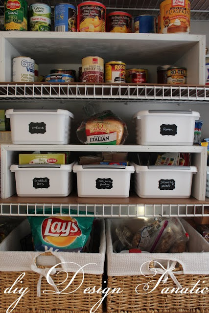 pantry organization, diy Design Fanatic, diy, organized pantry