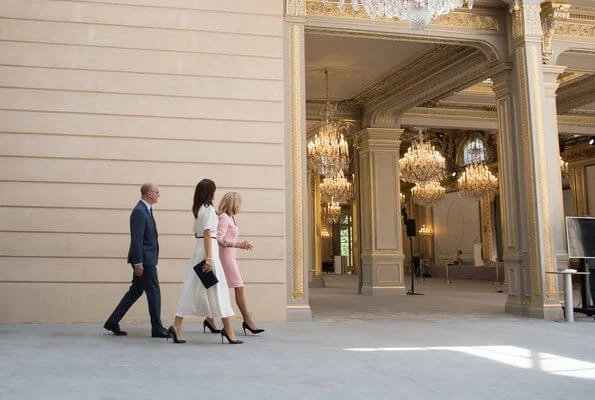 Crown Princess Mary visited Danish artist Sonja Ferlov Mancoba's exhibition at Pompidou Center together with Firsy Lady Brigitte Macron