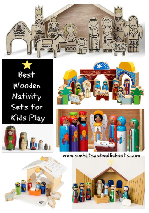 wooden nativity set for toddlers